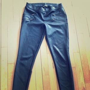 Express Faux leather high waisted leggings